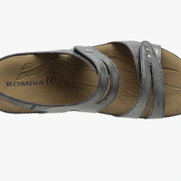 Romika Fidschi 43 Dress Sandal Silver Size 38 - Picture 11 of 12